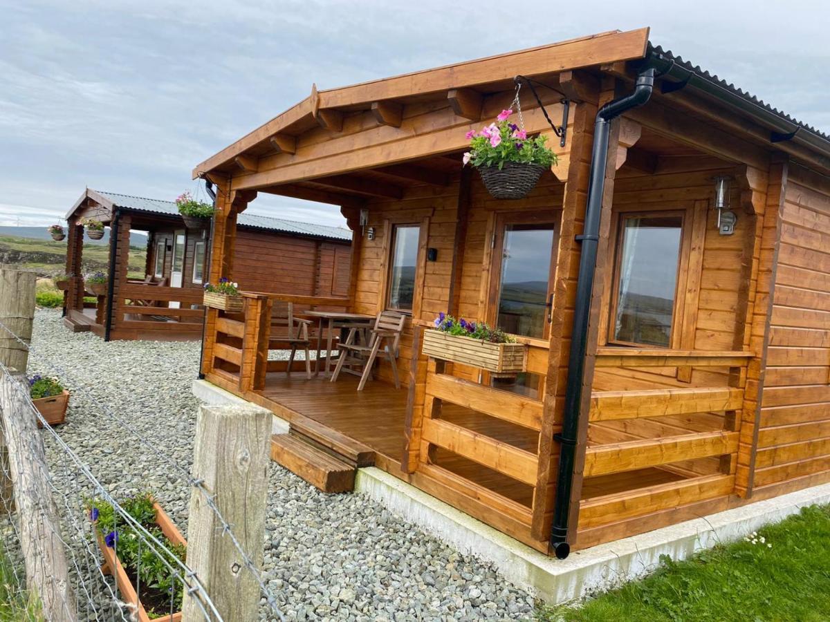 Harlosh Log Cabins Dunvegan  Buitenkant foto